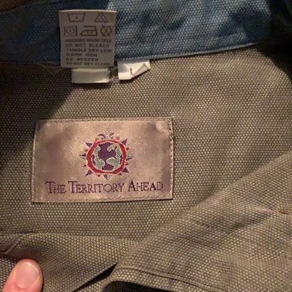 The territory ahead tan casual button up - Picture 2 of 5